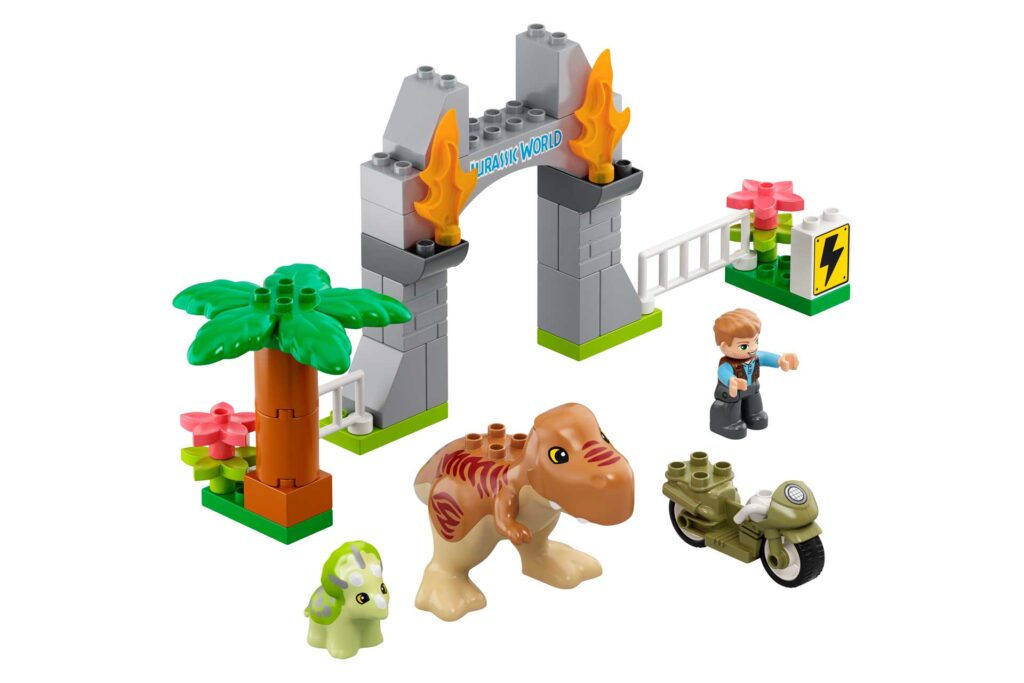 LEGO 10939 DUPLO T. rex en Triceratops dinosaurus ontsnapping - Afbeelding 7