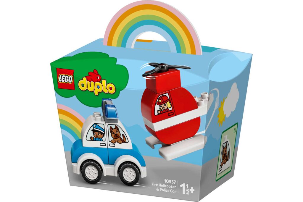 LEGO 10957 DUPLO Brandweerhelikopter en politiewagen - Afbeelding 2