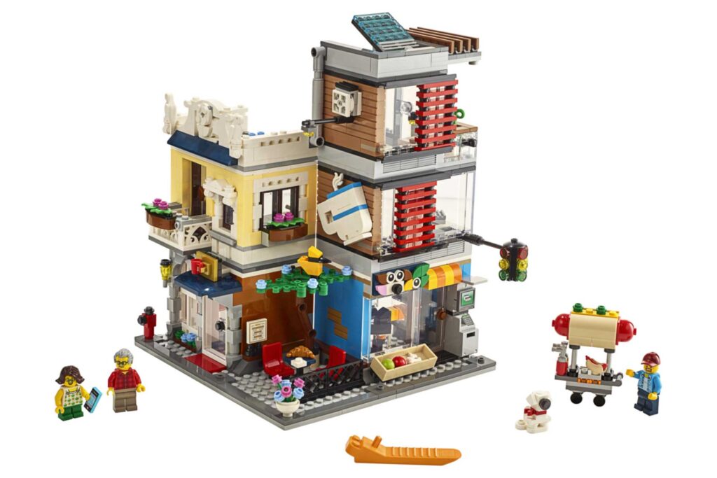 LEGO 31097 Creator Woonhuis, dierenwinkel & café - Afbeelding 2