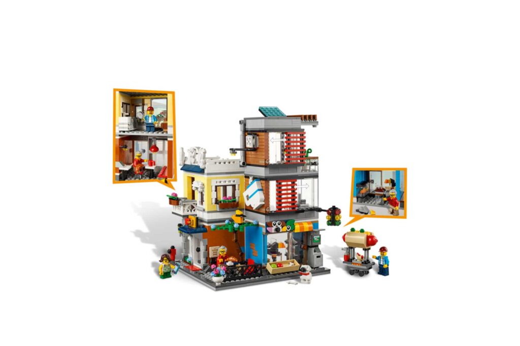 LEGO 31097 Creator Woonhuis, dierenwinkel & café - Afbeelding 15