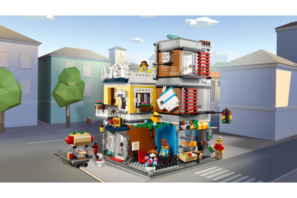 LEGO 31097 Creator Woonhuis, dierenwinkel & café - Afbeelding 3