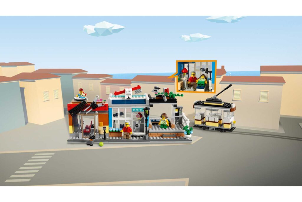 LEGO 31097 Creator Woonhuis, dierenwinkel & café - Afbeelding 5