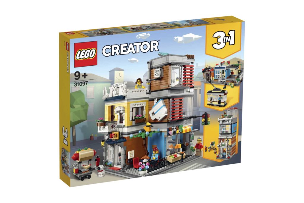 LEGO 31097 Creator Woonhuis, dierenwinkel & café