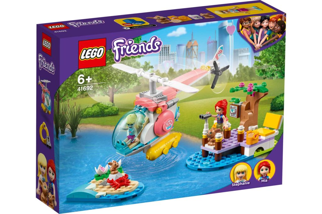 LEGO 41692 Friends Dierenkliniek reddingshelikopter