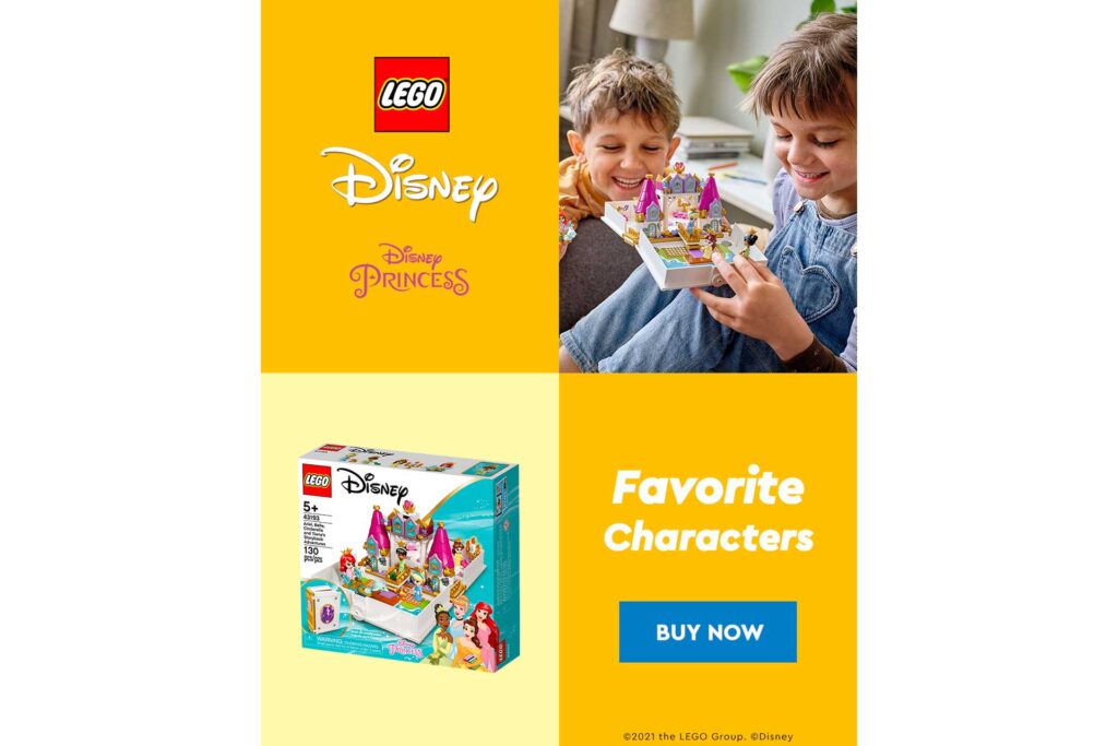 LEGO 43193 Disney Ariel, Belle, Assepoester en Tiana's verhalenboekavontuur - Afbeelding 13