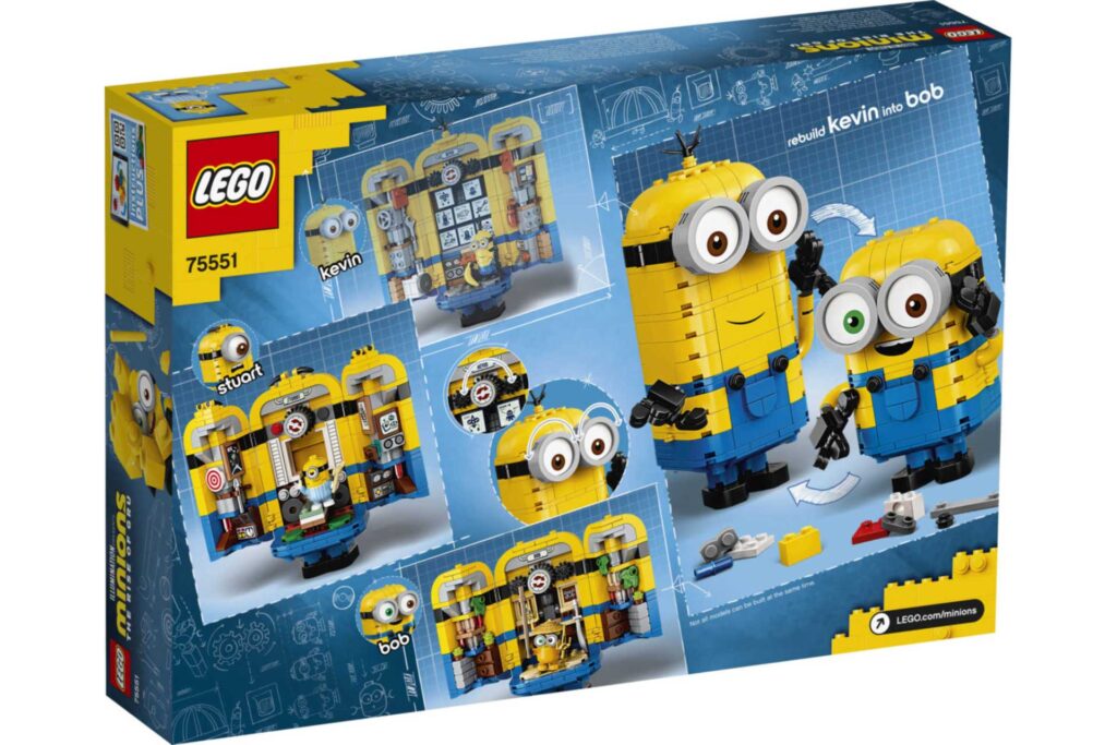 LEGO 75551 Minions Rise of Gru Minions-figuren van stenen en hun schuilplaats - Afbeelding 14