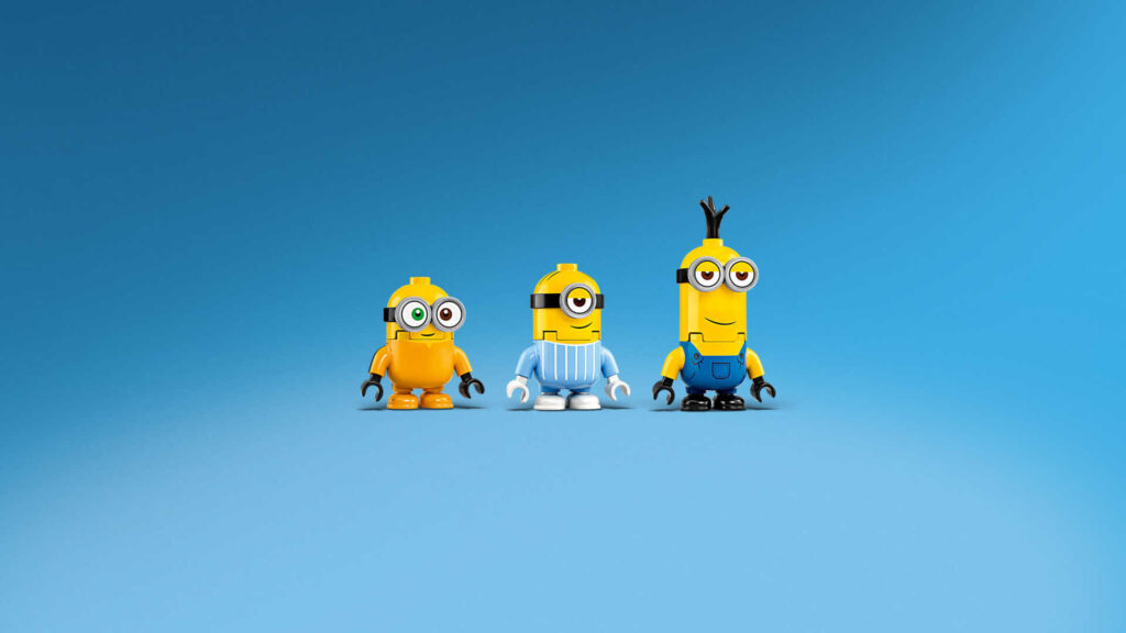 LEGO 75551 Minions Rise of Gru Minions-figuren van stenen en hun schuilplaats - Afbeelding 3