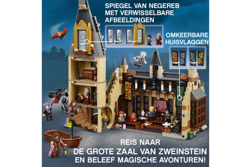 LEGO 75954 Harry Potter De Grote Zaal van Zweinstein - Afbeelding 2