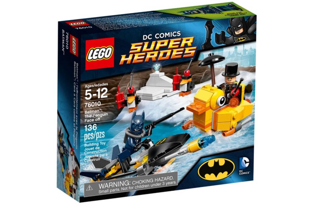 LEGO 76010 DC Comics Super Heroes Batman The Penguin Beslissend Duel Gebruikte Set