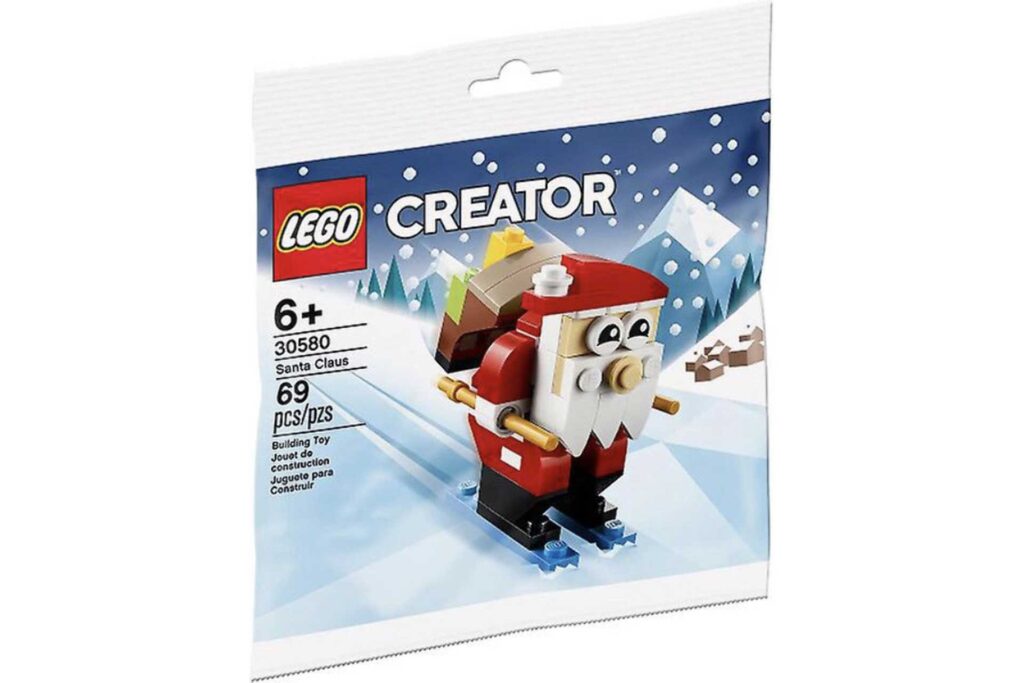LEGO 30580 Creator Kerstman op ski's