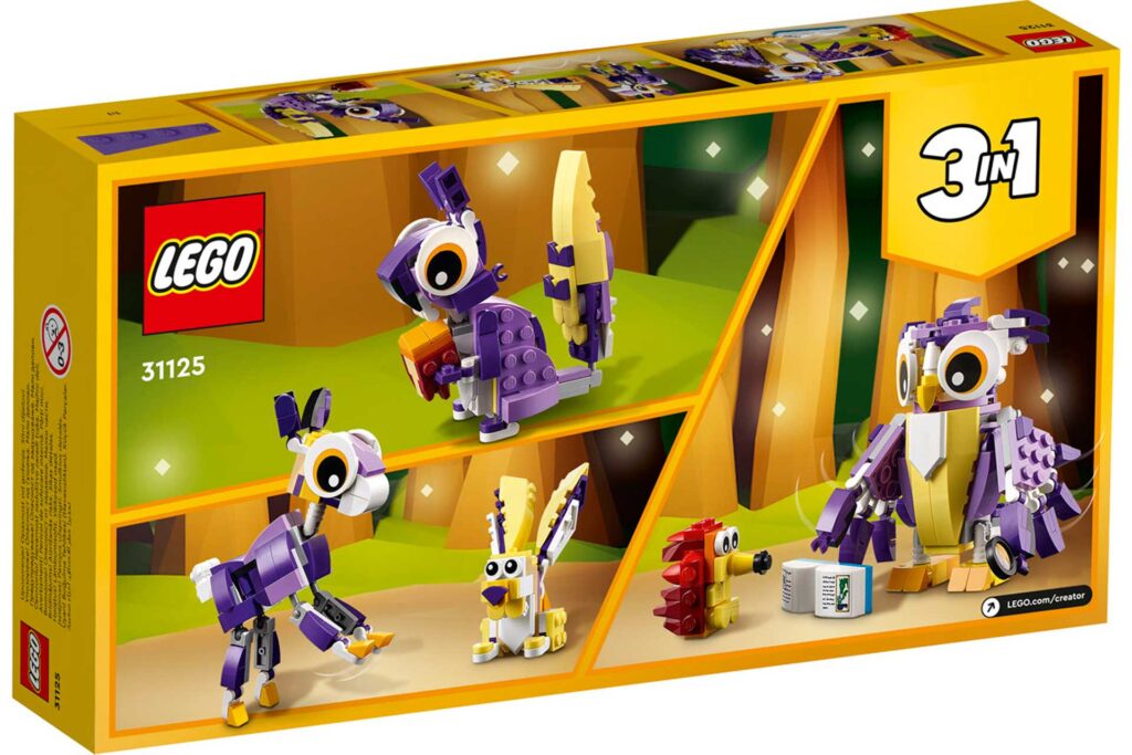 LEGO 31125 Creator 3-in-1 Fantasie boswezens - Afbeelding 4