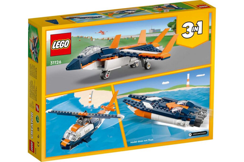 LEGO 31126 Creator 3-in-1 Supersonisch Straalvliegtuig - Afbeelding 3