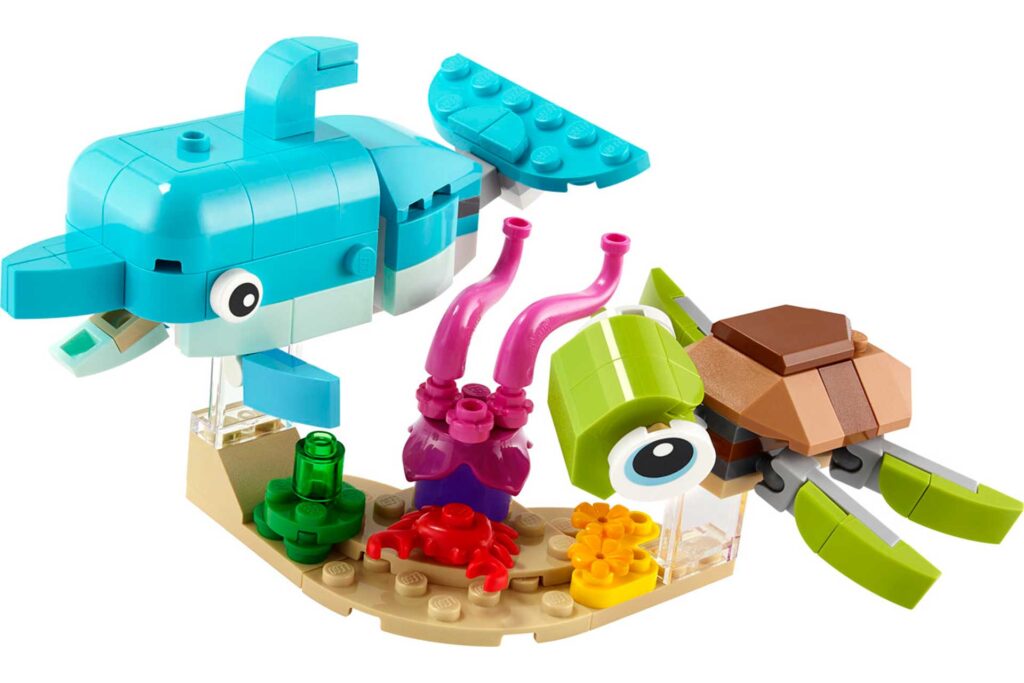 LEGO 31128 Creator 3-in-1 Dolfijn en schildpad - Afbeelding 2