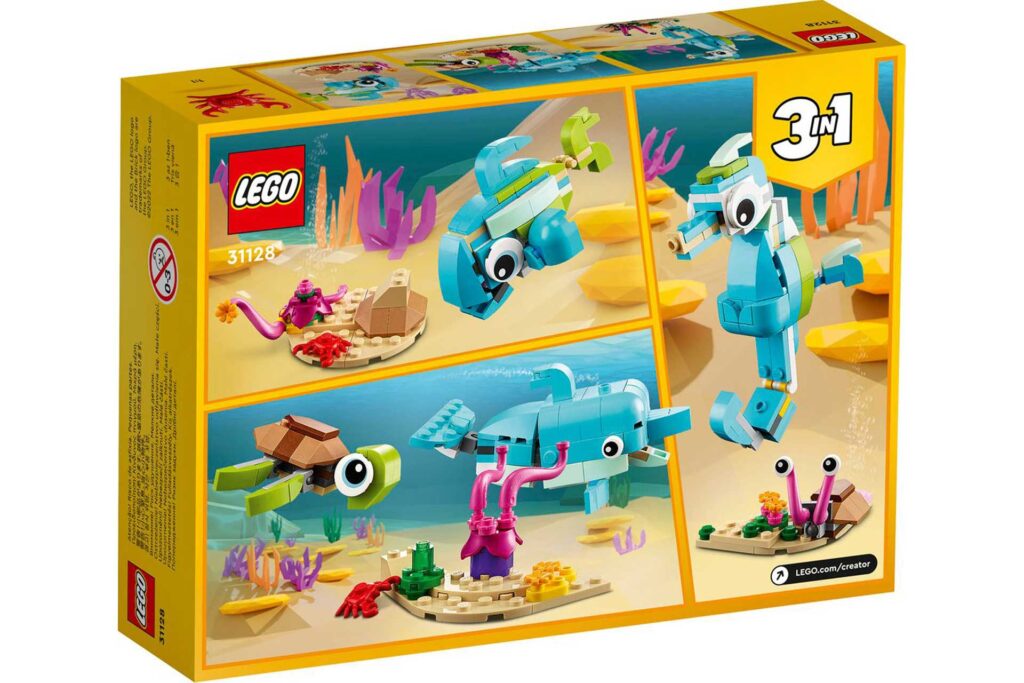 LEGO 31128 Creator 3-in-1 Dolfijn en schildpad - Afbeelding 4