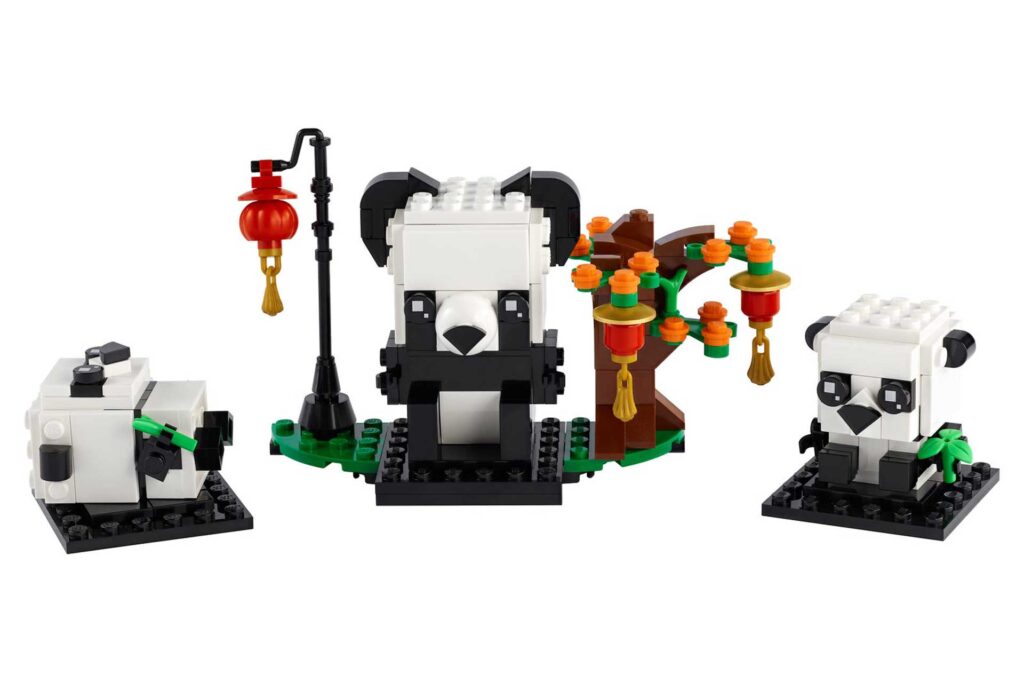 LEGO 40466 Panda's voor Chinees nieuwjaar - Afbeelding 2