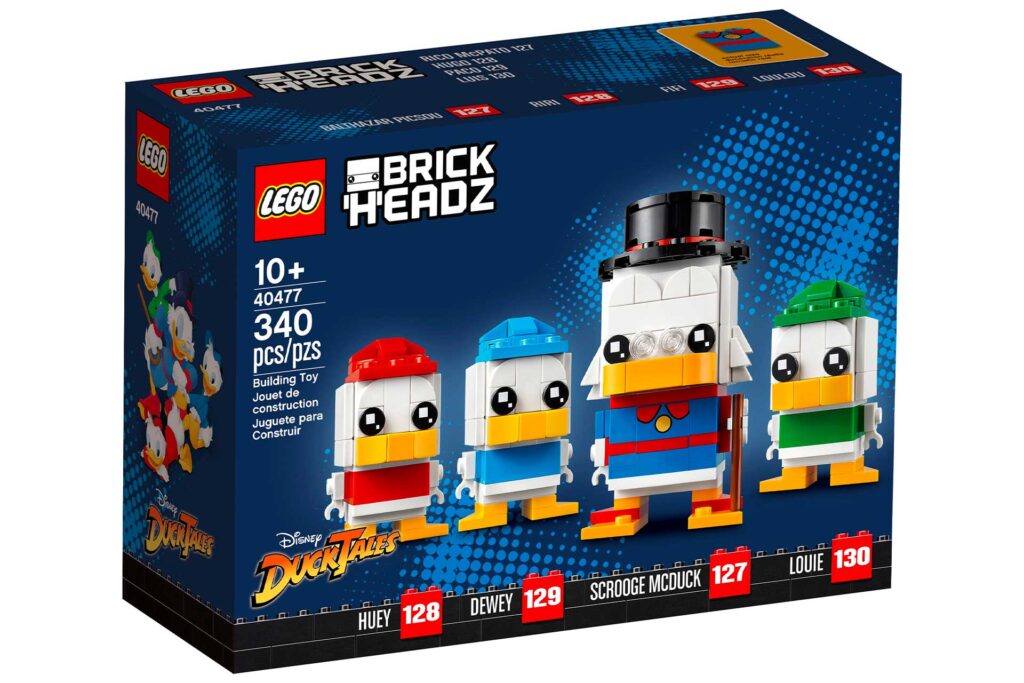 LEGO 40477 BrickHeadz Dagobert Duck, Kwik, Kwek en Kwak