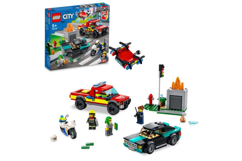 LEGO 60319 City Brandweer & Politie achtervolging