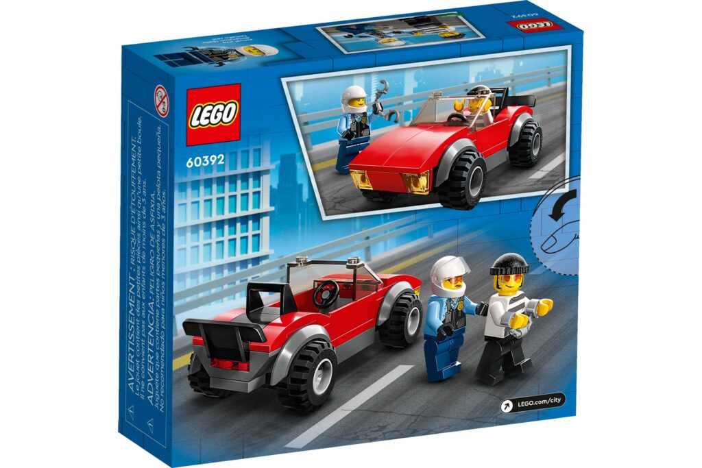 LEGO 60392 City Achtervolging auto op politiemotor - Afbeelding 2