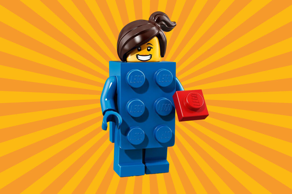 LEGO 71021 Minifiguren Serie 18: Feestje - Brick Suit Girl