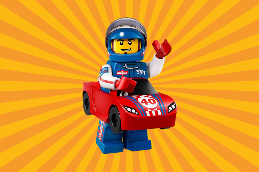 LEGO 71021 Minifiguren Serie 18: Feestje - Race Car Guy