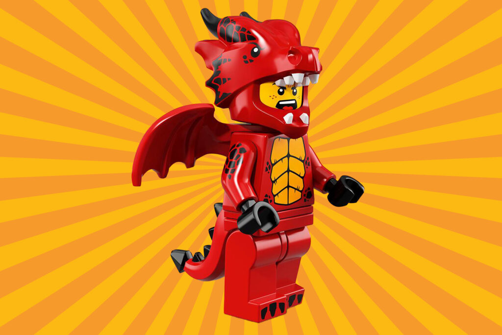 LEGO 71021 Minifiguren Serie 18: Feestje - Red Dragon Suit Guy