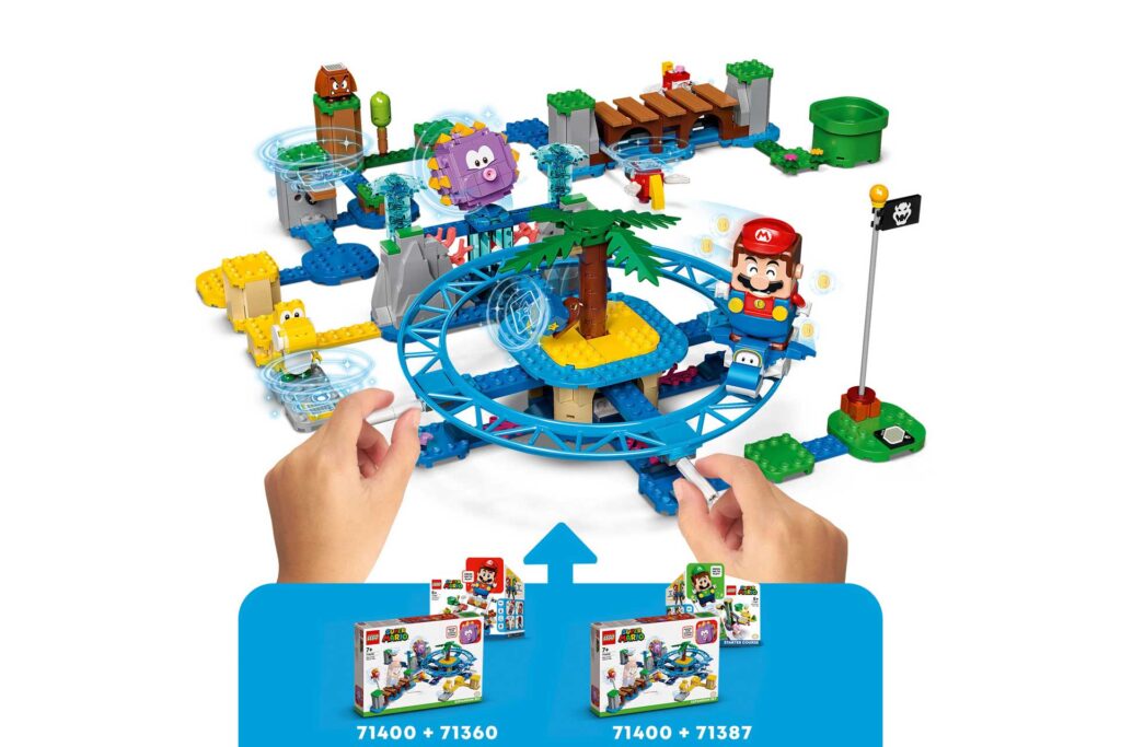 LEGO 71400 - Super Mario Uitbreidingsset: Reuzen-Urchins strandattractie - Afbeelding 3