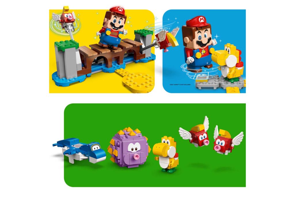 LEGO 71400 - Super Mario Uitbreidingsset: Reuzen-Urchins strandattractie - Afbeelding 2