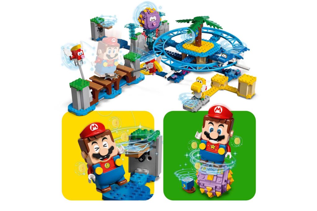 LEGO 71400 - Super Mario Uitbreidingsset: Reuzen-Urchins strandattractie - Afbeelding 5