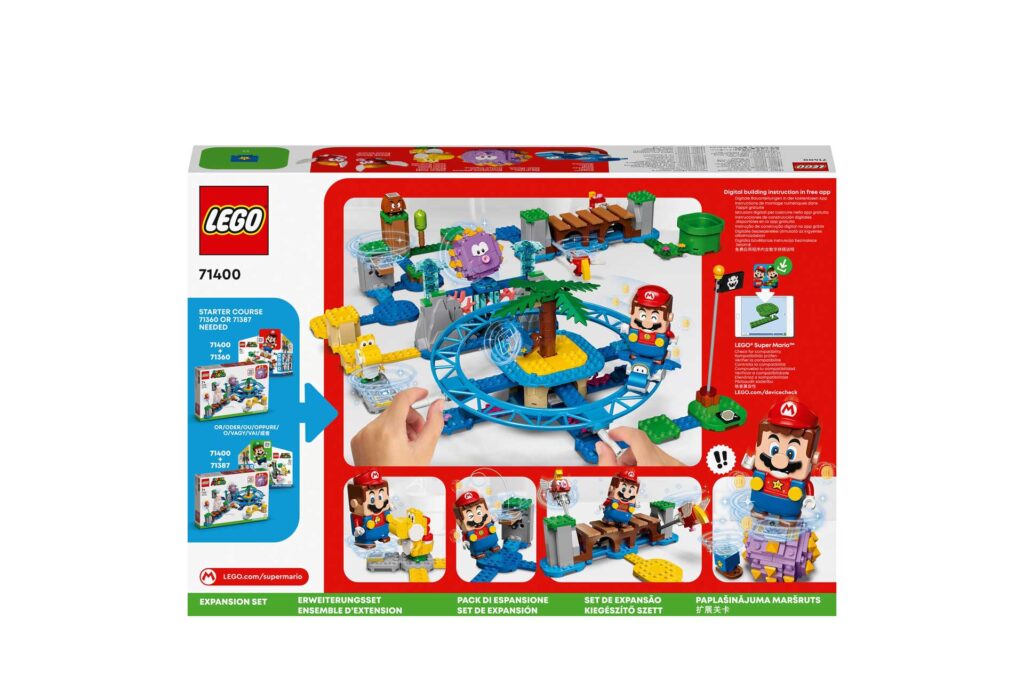LEGO 71400 - Super Mario Uitbreidingsset: Reuzen-Urchins strandattractie - Afbeelding 8