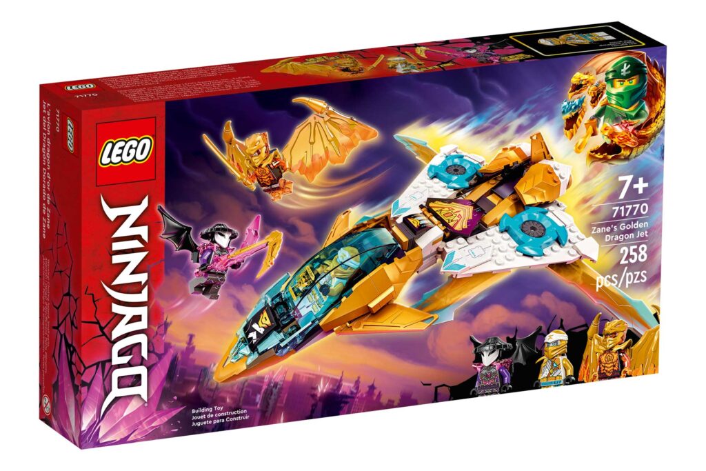 LEGO 71770 NINJAGO Zane's gouden drakenvliegtuig