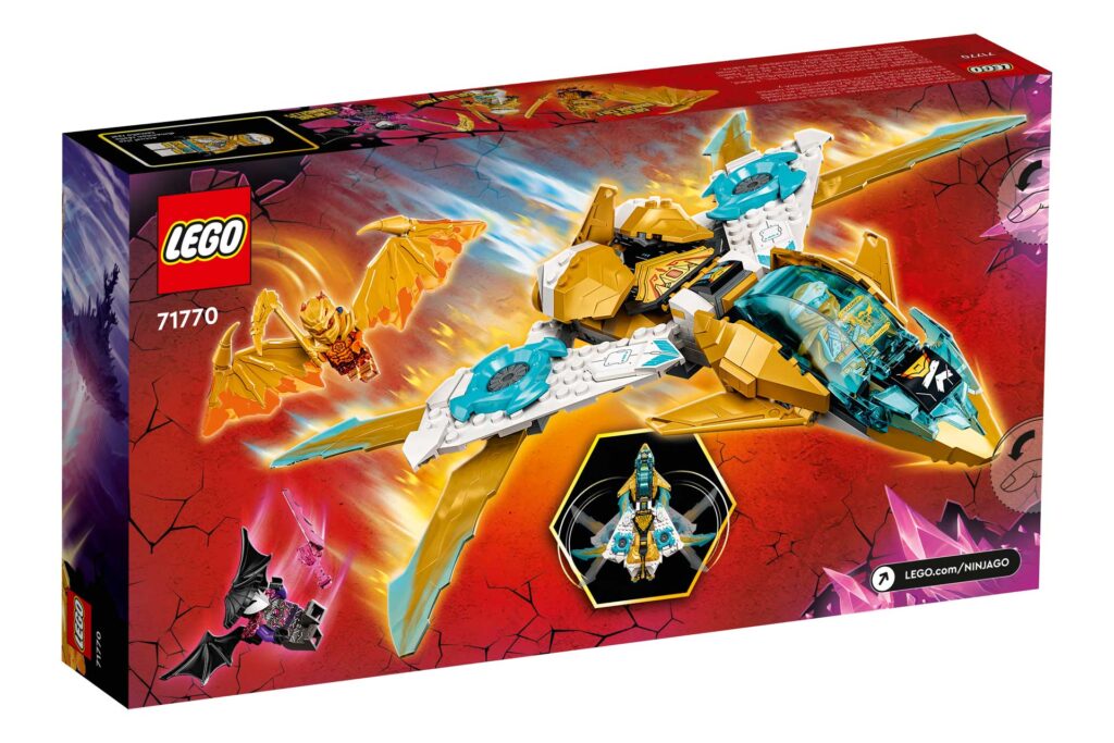 LEGO 71770 NINJAGO Zane's gouden drakenvliegtuig - Afbeelding 2