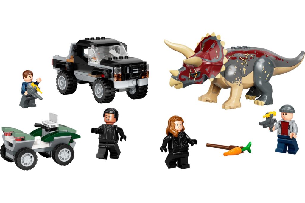 LEGO 76950 Jurassic World Triceratops pick-up truck hinderlaag - Afbeelding 2