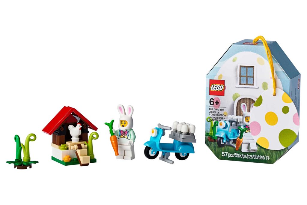 LEGO 853990 Seasonal Pasen Minifiguur Paashaas met huisje