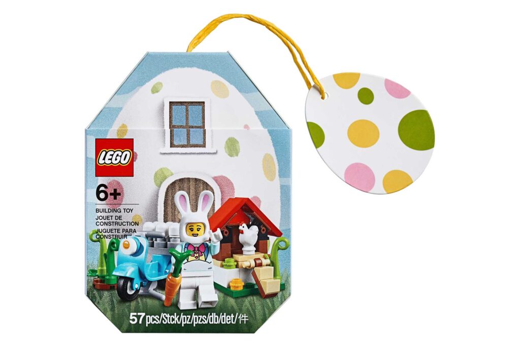 LEGO 853990 Seasonal Pasen Minifiguur Paashaas met huisje - Afbeelding 2