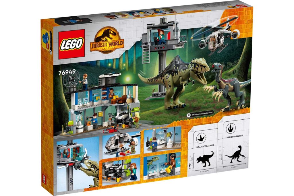 LEGO 76949 Jurassic World Giganotosaurus & Therizinosaurus aanval - Afbeelding 6
