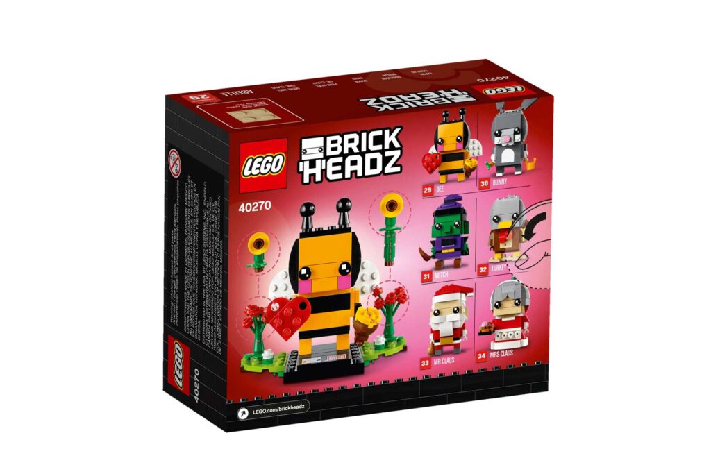 LEGO 40270 BrickHeadz Valentijnsbij - Afbeelding 3