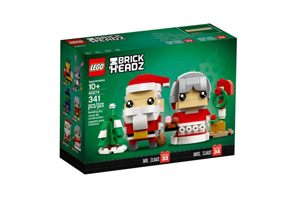 LEGO 40274 BrickHeadz Kerstman en kerstvrouw