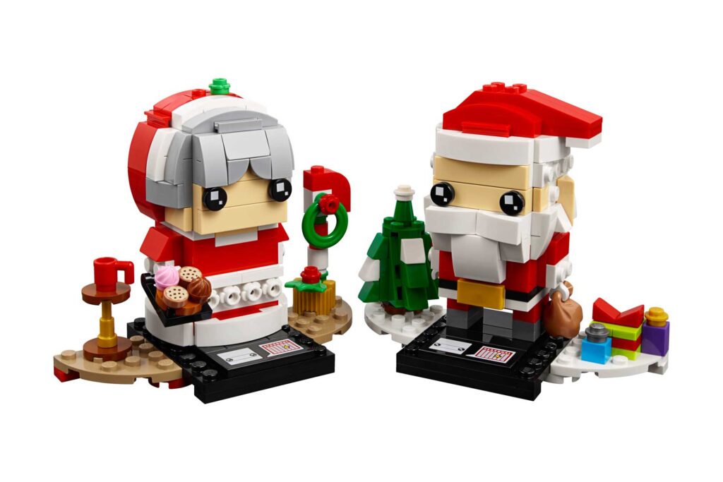 LEGO 40274 BrickHeadz Kerstman en kerstvrouw - Afbeelding 2