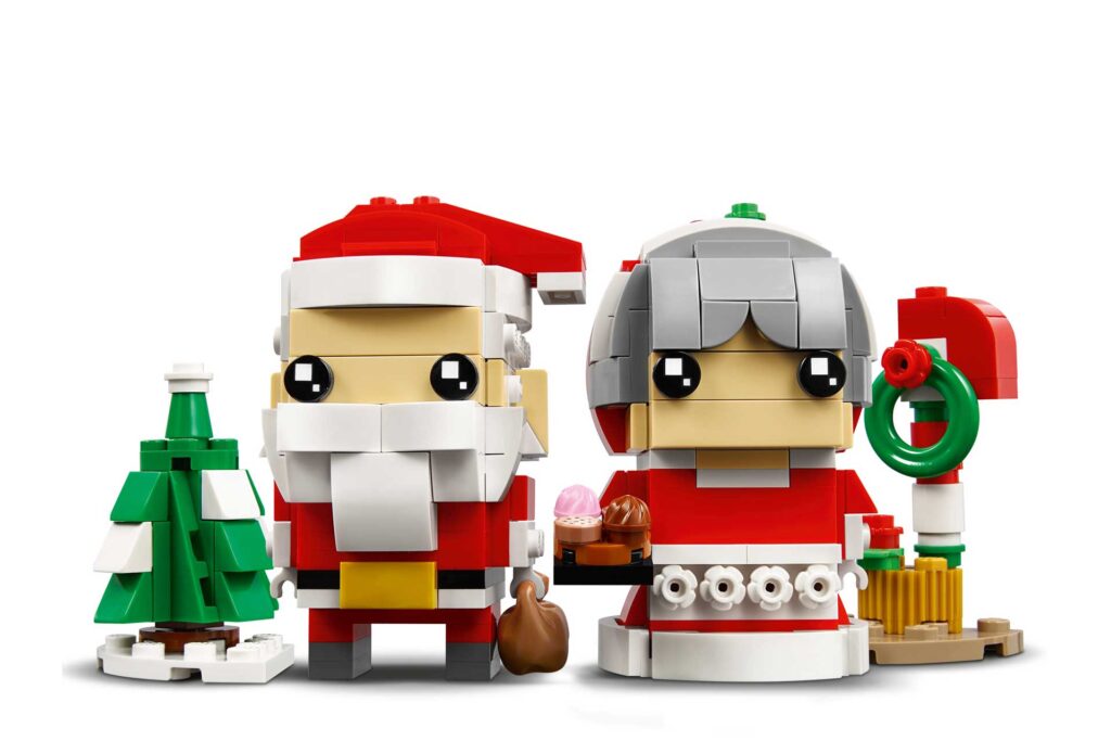 LEGO 40274 BrickHeadz Kerstman en kerstvrouw - Afbeelding 6