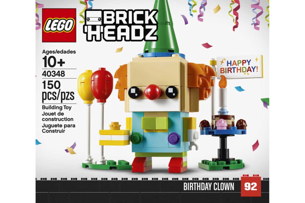 LEGO 40348 Brickheadz Verjaardagsclown - Afbeelding 10