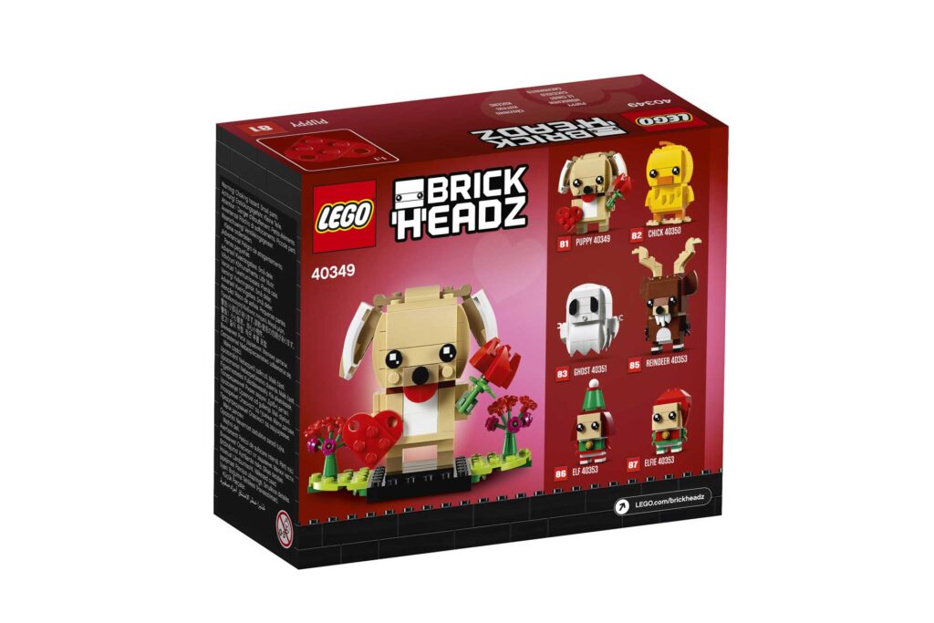 LEGO 40349 BrickHeadz Valentijnspuppy - Afbeelding 5