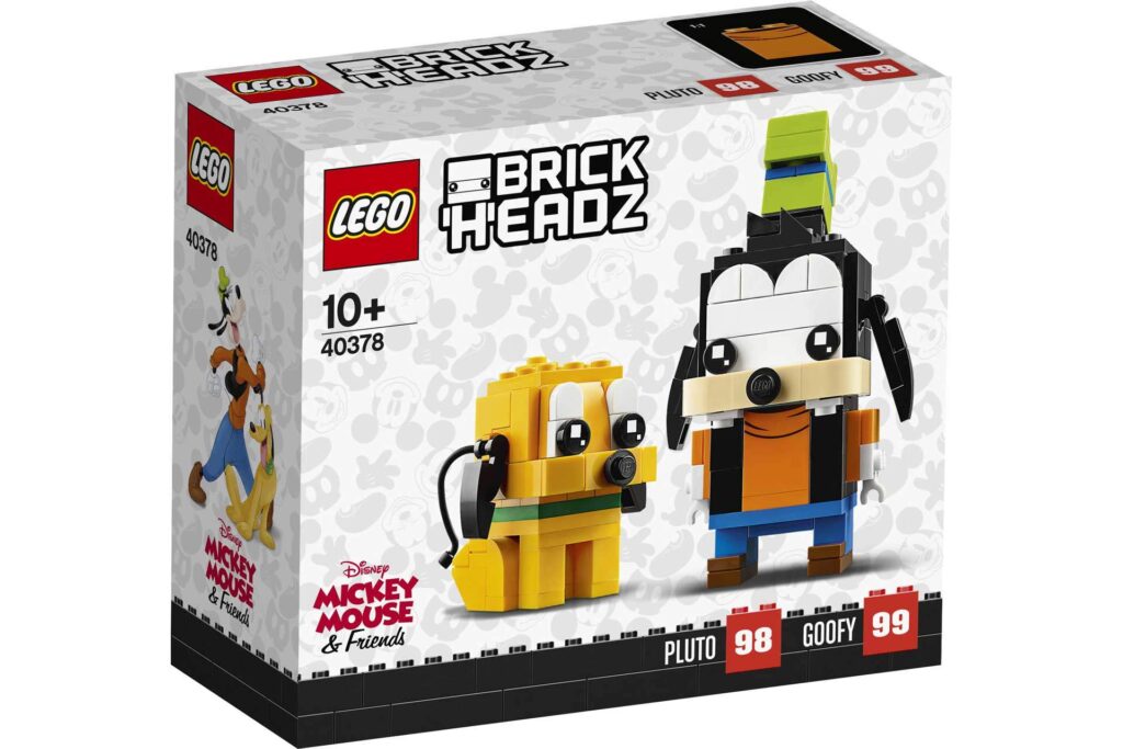 LEGO 40378 BrickHeadz Goofy en Pluto