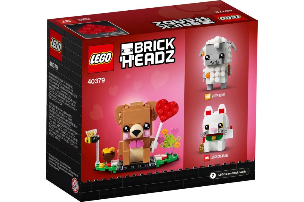 LEGO 40379 BrickHeadz Valentijnsbeer - Afbeelding 2