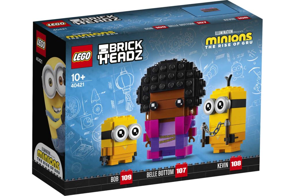 LEGO 40421 BrickHeadz Belle Bottom, Kevin en Bob