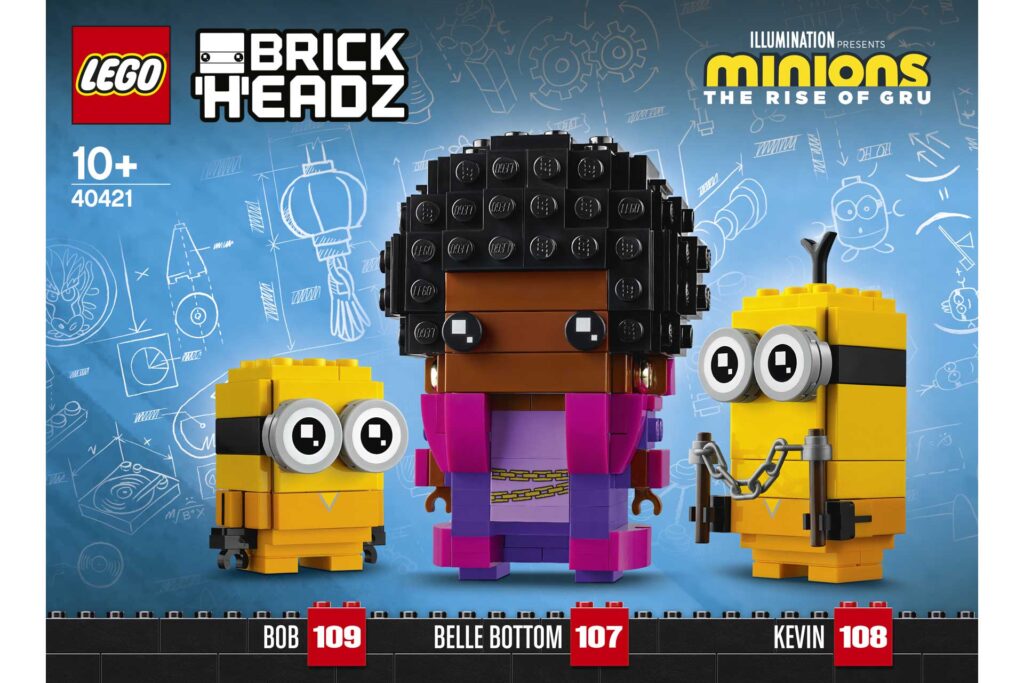 LEGO 40421 BrickHeadz Belle Bottom, Kevin en Bob - Afbeelding 14