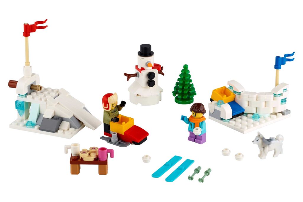 LEGO 40424 - Winters sneeuwballengevecht - Afbeelding 2