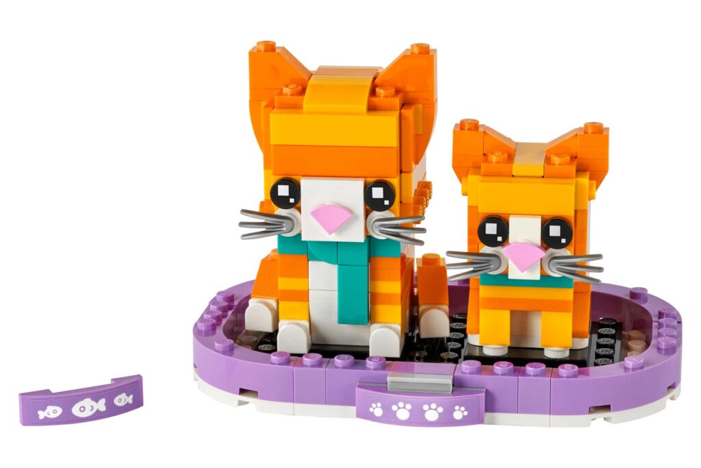 LEGO 40480 BrickHeadz Rode gestreepte kat - Afbeelding 2