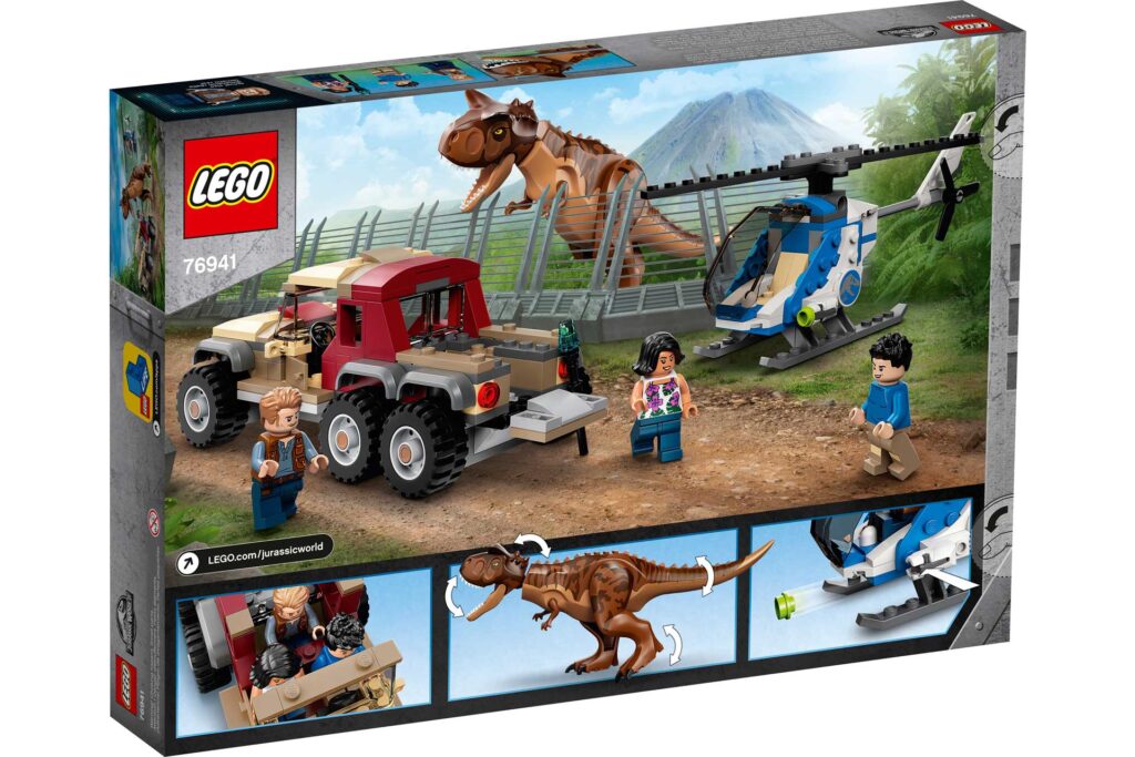 LEGO 76941 Jurassic World Achtervolging van dinosaurus Carnotaurus - Afbeelding 3