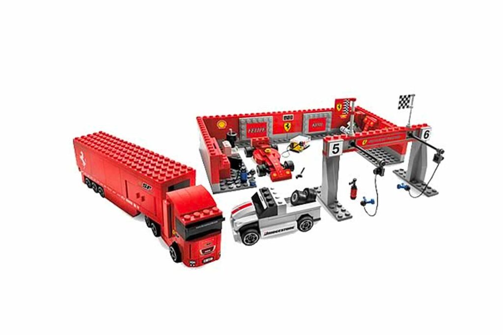 LEGO 8155 Racers Ferrari F1 Pit - Afbeelding 2