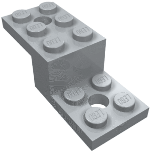 11215 - Bracket 5 x 2 x 1 1/3 with 2 Holes and Bottom Tube